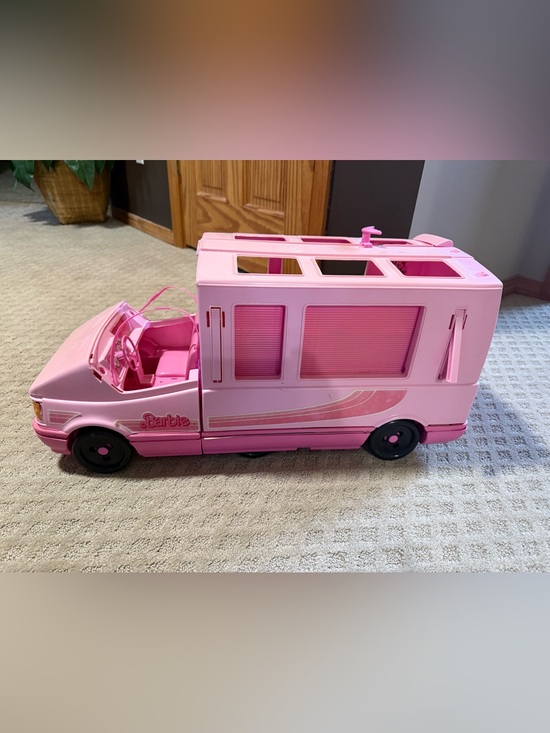 Barbie Other - Vintage Barbie Pink Motorhome RV Camper Van Toy
